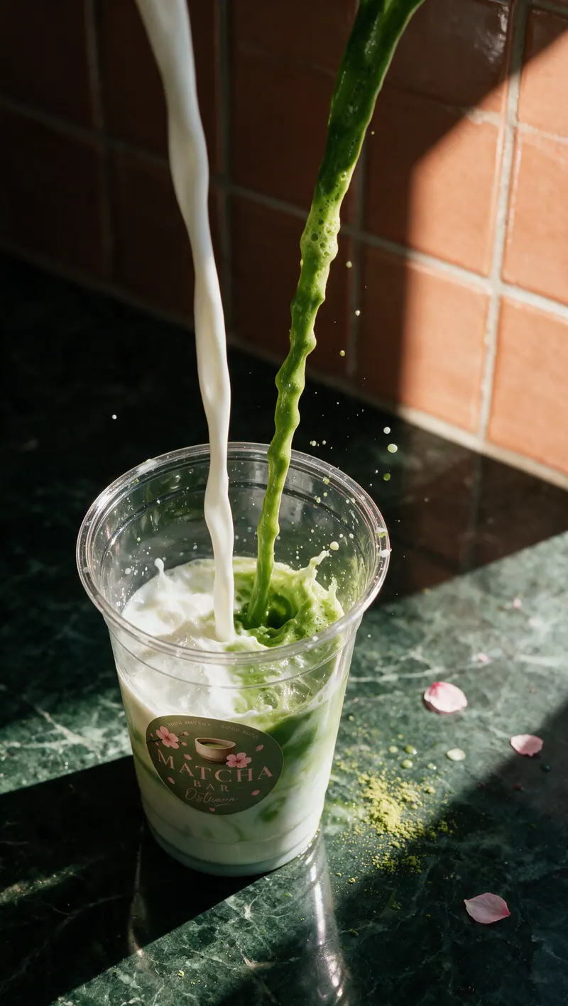 Matcha bar Ostrava: produktový vizuál