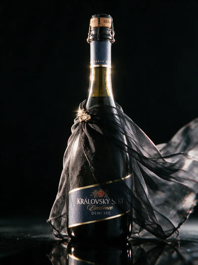 Královský sekt Excelence: produktová fotografie